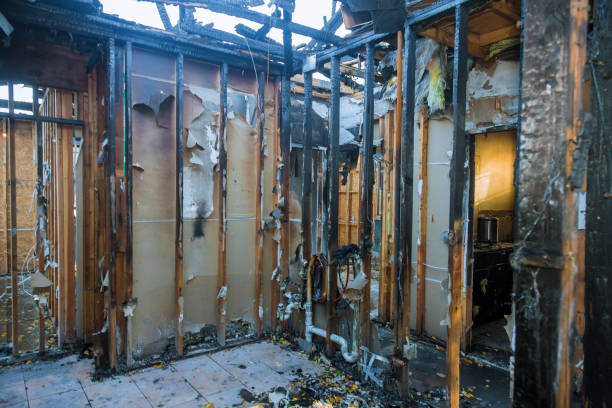 Professional Fire Damage Removal technician working in St. John, KS